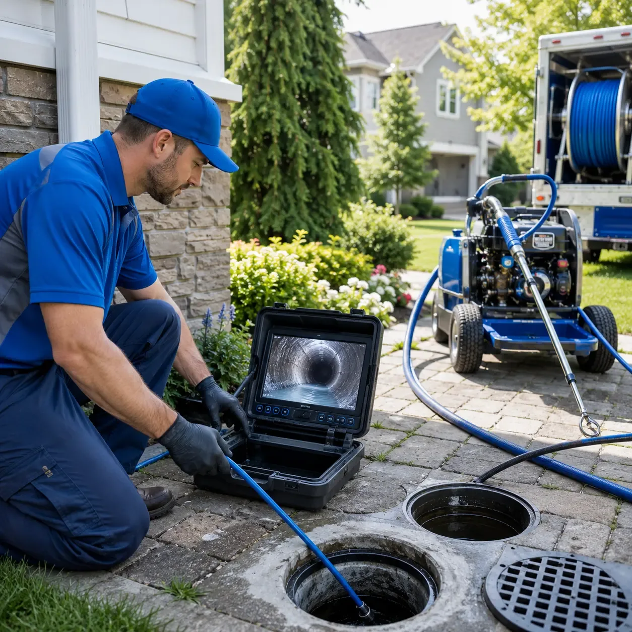 Outdoor drain cleaning professionals serving Minden City, MI